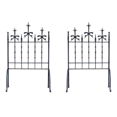 Pair of Antique Spanish Wrought Iron Screens/Grills Found in Italy