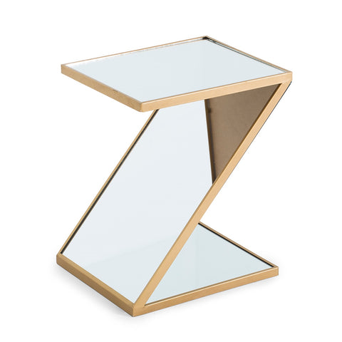 Belgian "Ennia" Mirrored Side Table