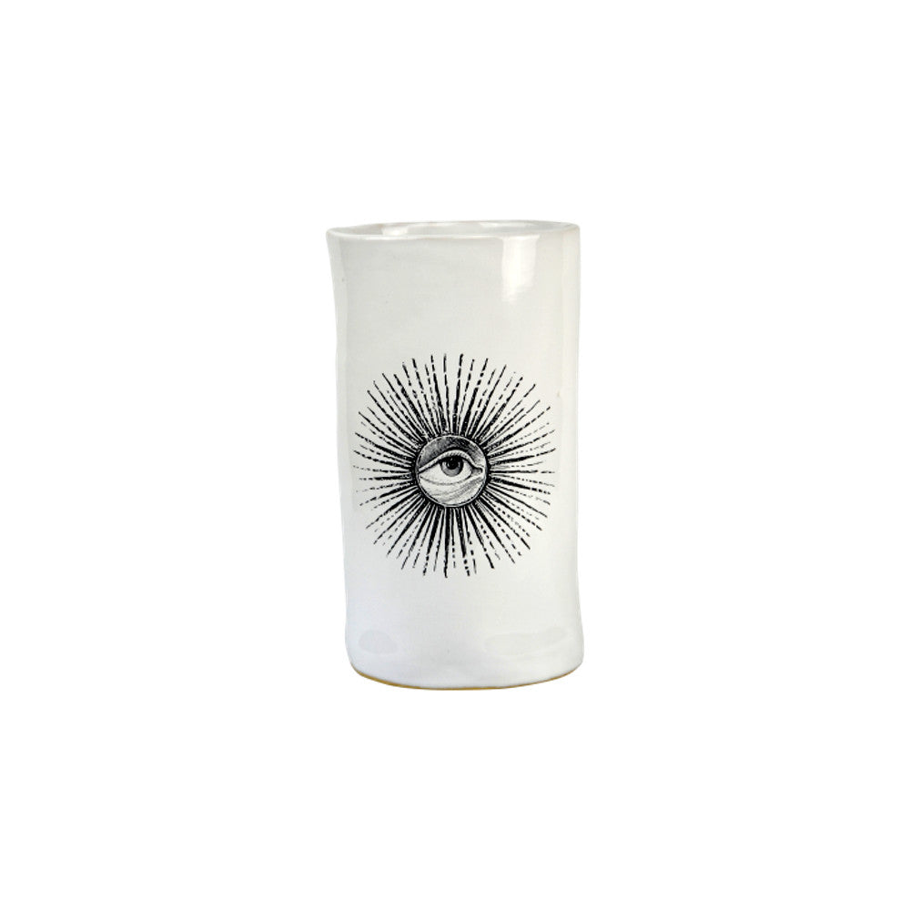 Kuhn Keramik "All Seeing Eye" Cylinder Vessel