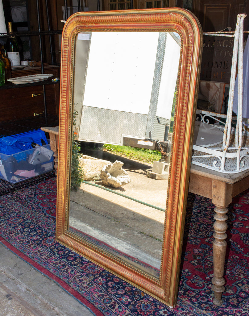 Louis Philippe Gilt Floor Mirror