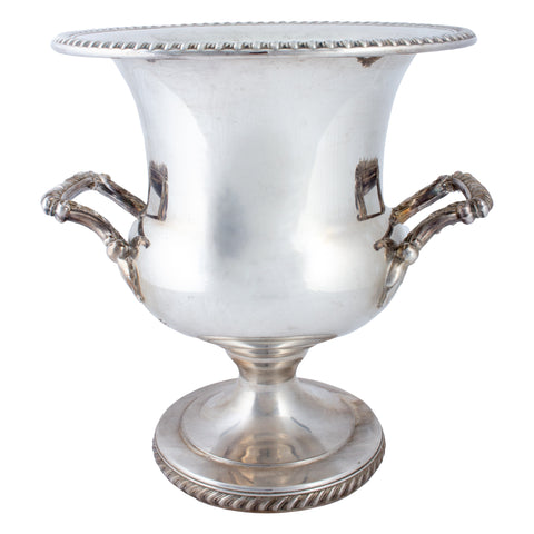 Vintage French Silver-plate Footed Champagne Bucket