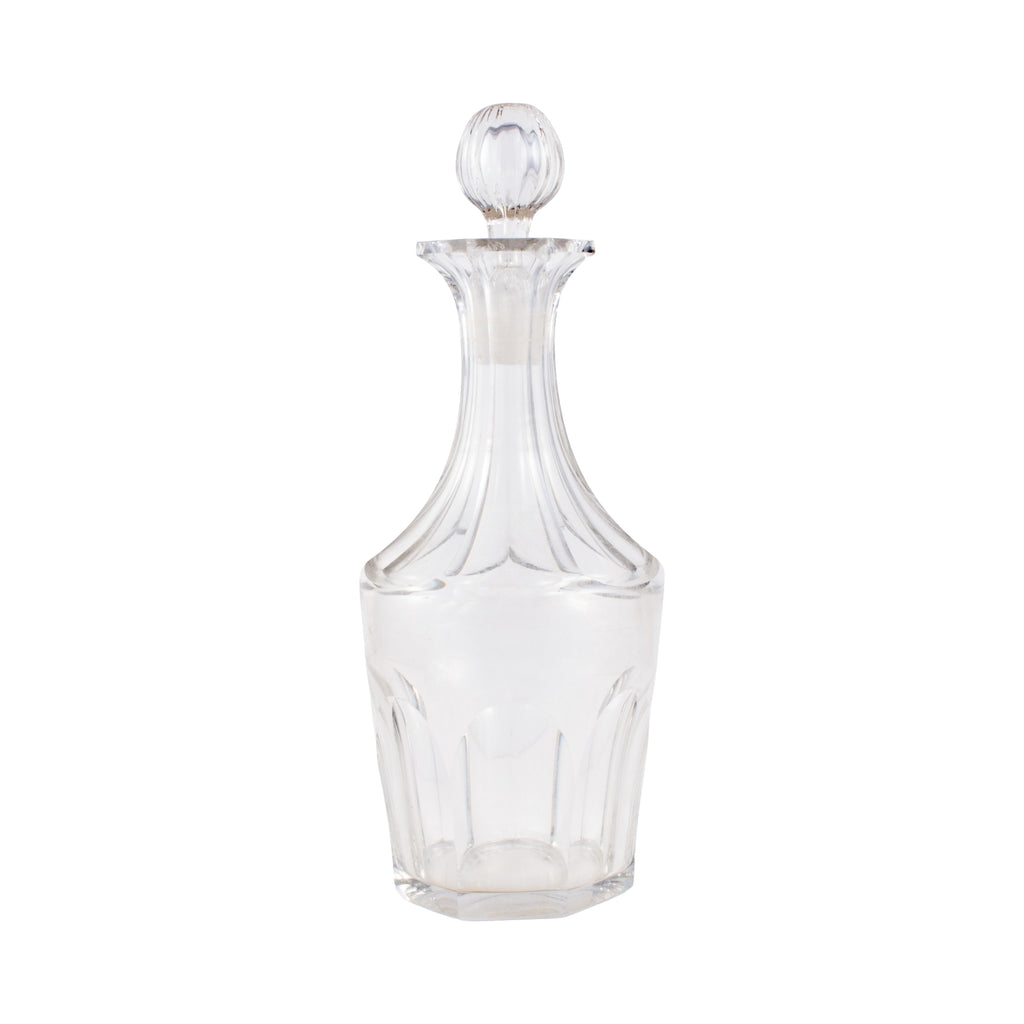 Vintage French Faceted Crystal Cruet Decanter