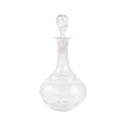 Vintage French Faceted Cruet Decanter