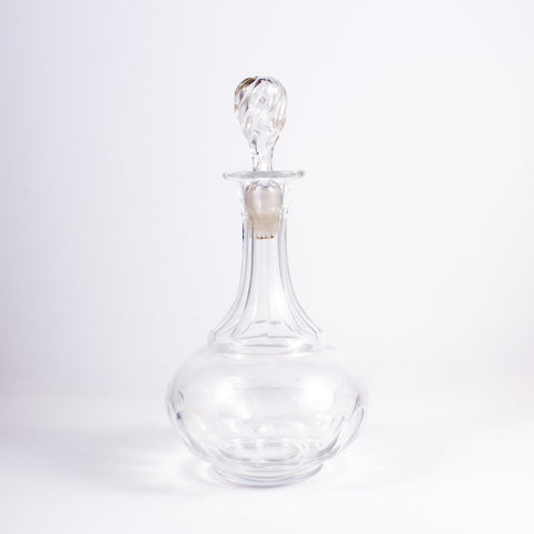 Vintage French Faceted Cruet Decanter