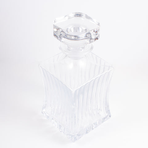 Vintage French Heavy Glass Decanter