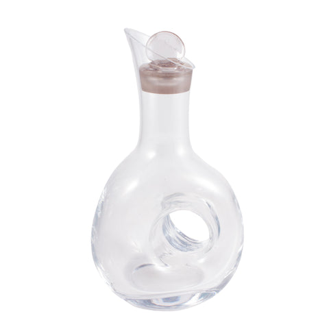 Vintage French Handblown Glass Carafe & Decanter