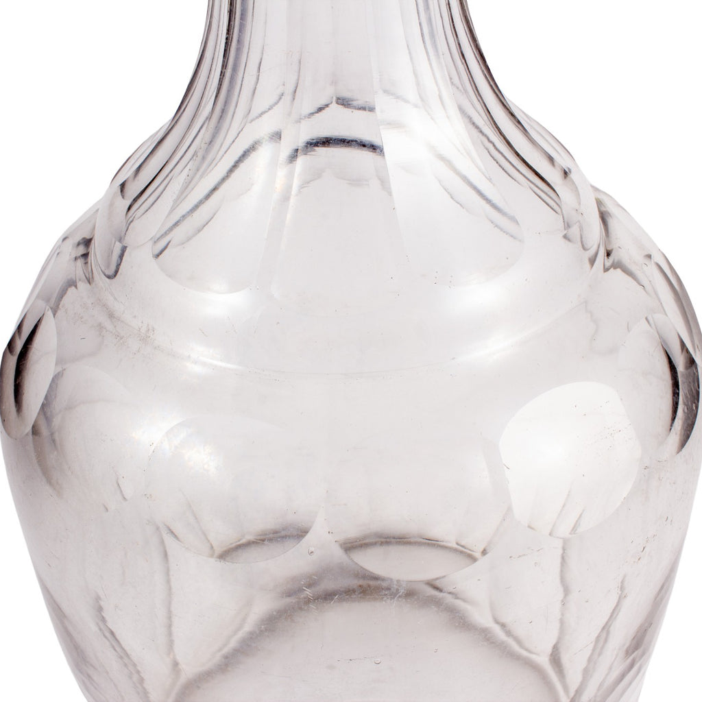 1930s French Faceted Crystal Decanter