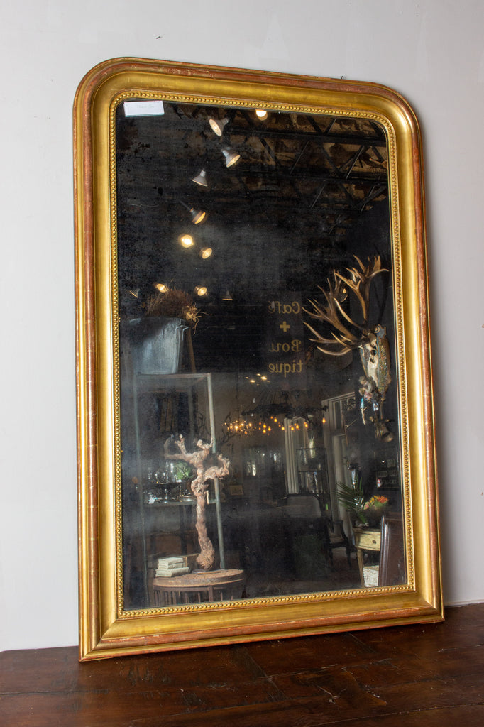 Large Antique French Gilt Louis Philippe Mirror, circa 1830