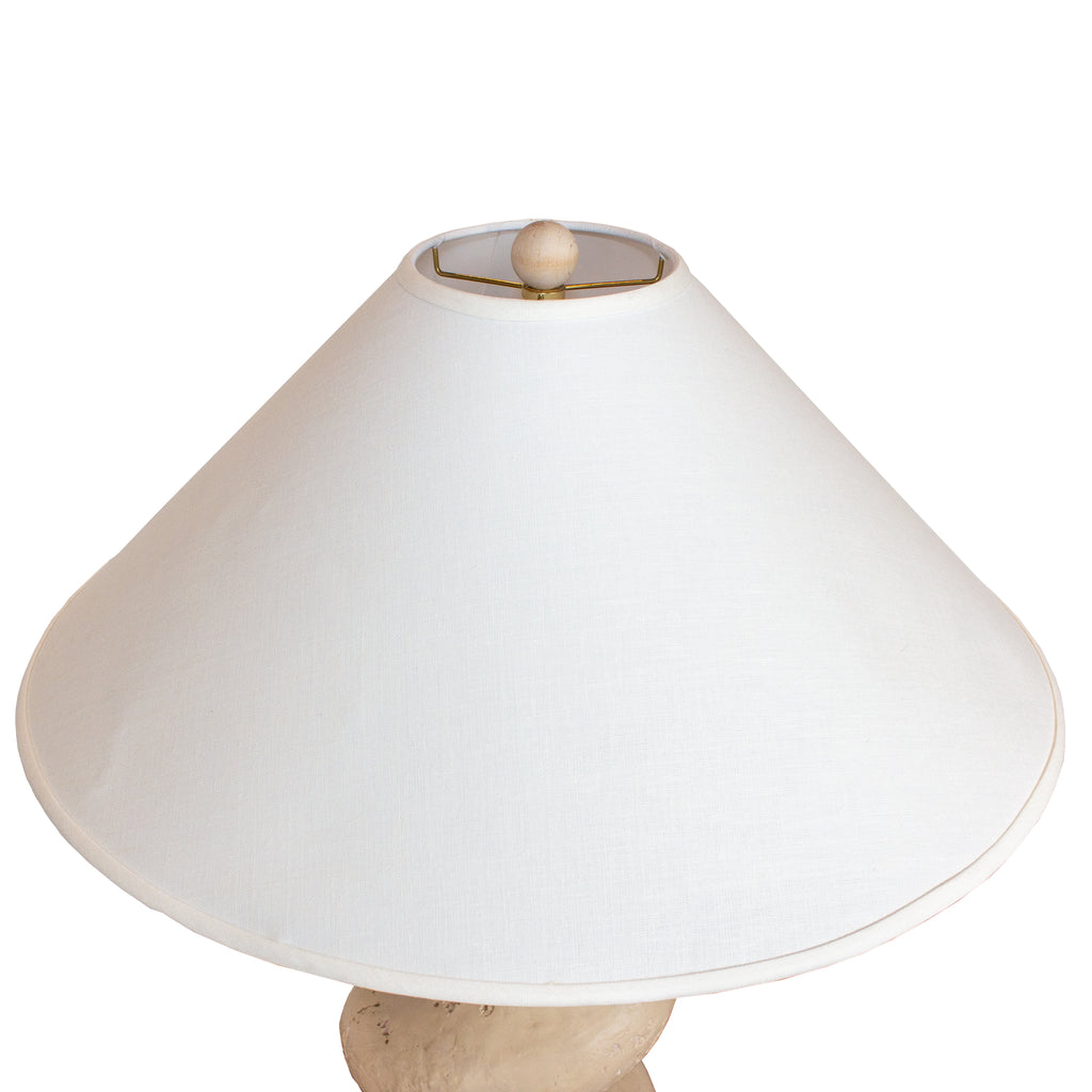 Vintage French Ceramic Corkscrew Shaped Table Lamp