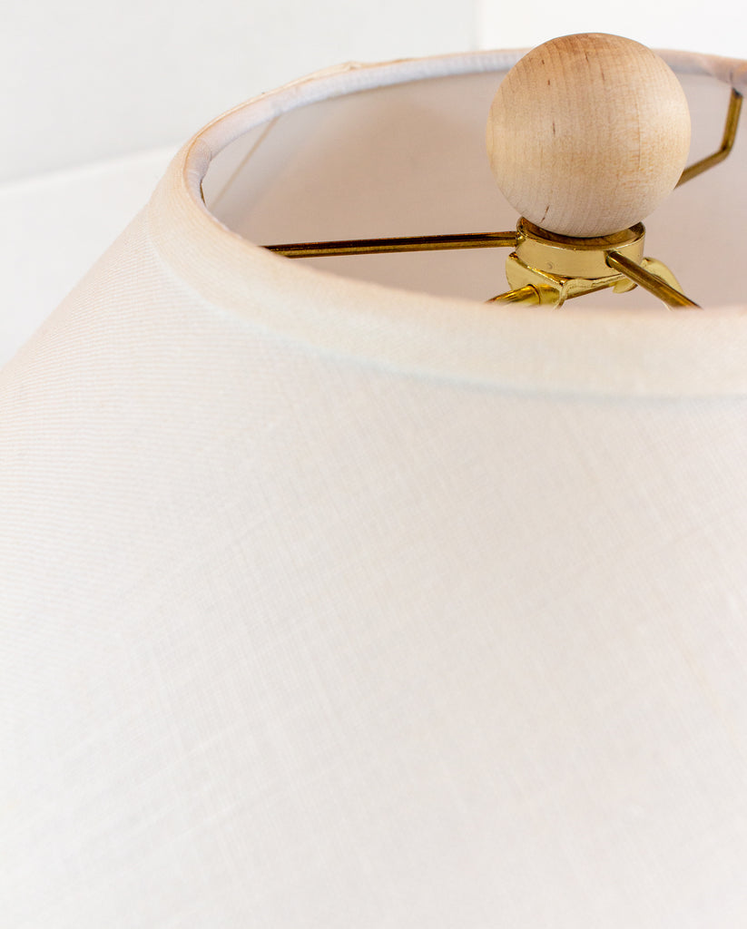 Vintage French Ceramic Corkscrew Shaped Table Lamp