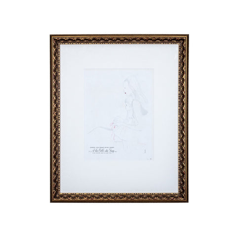 Framed Vintage Mother & Child Print Ad