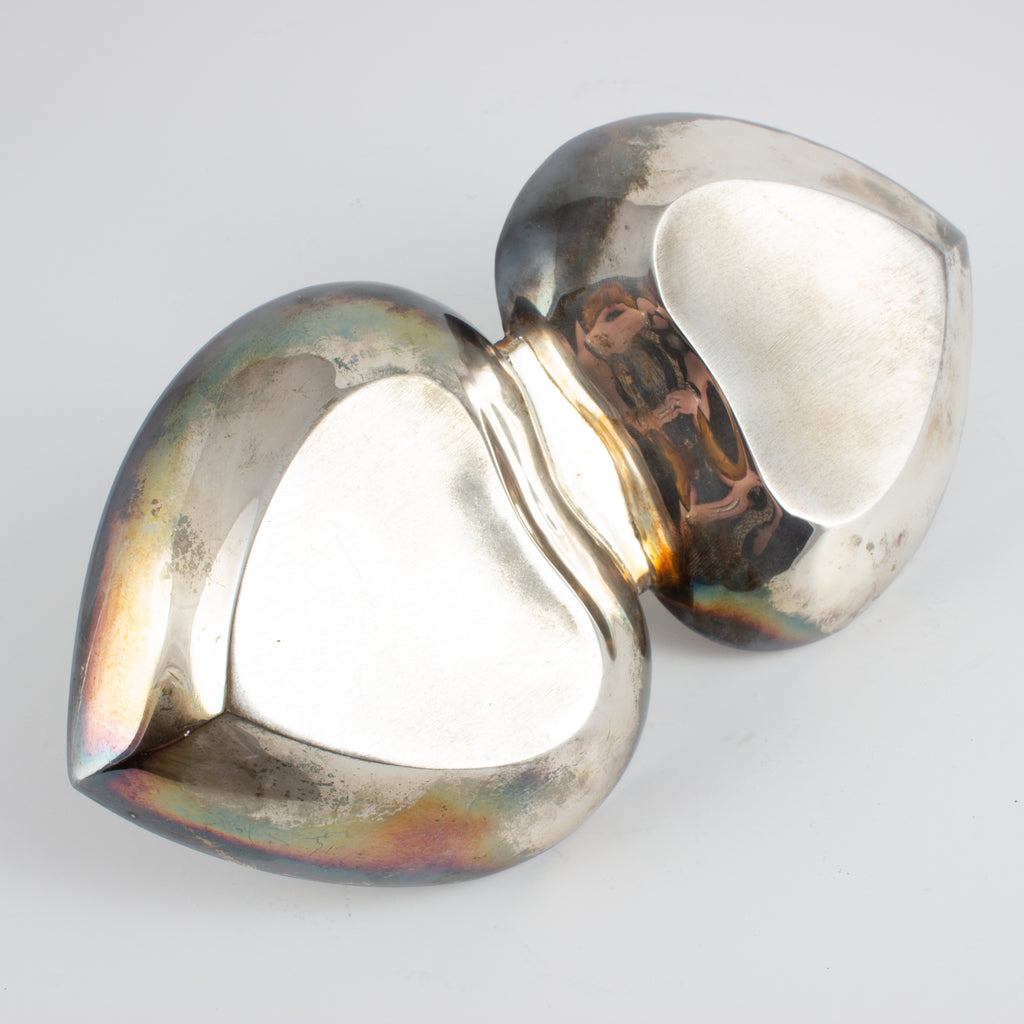 Vintage French Metal Heart Dish