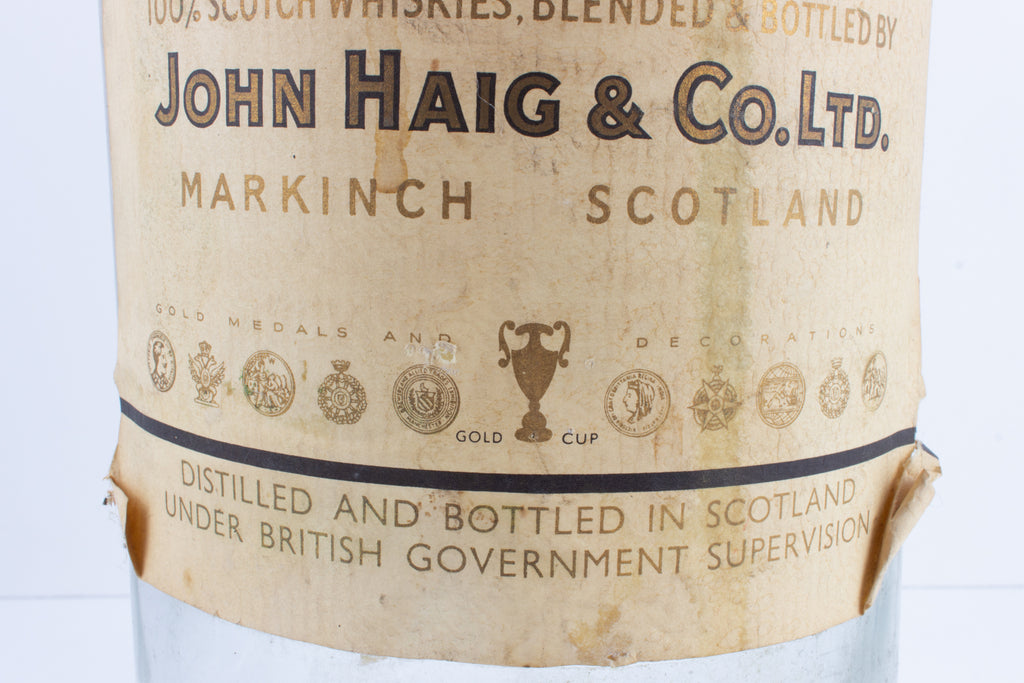 Vintage Empty Haig 4.5L Bottle found in France