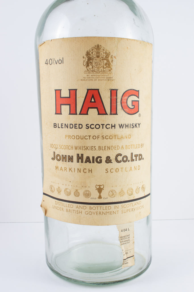 Vintage Empty Haig 4.5L Bottle found in France