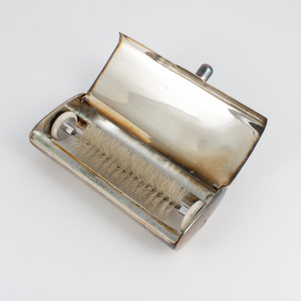 Mid-Century Silver Plate Table Crumb Roller found in France