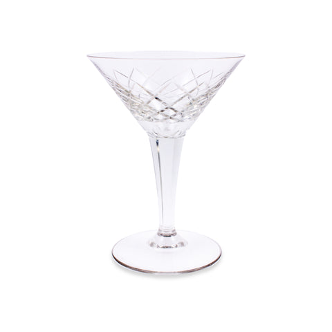 Vintage French Cut Crystal Martini Glasses