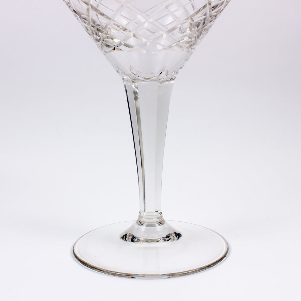Vintage French Cut Crystal Martini Glasses