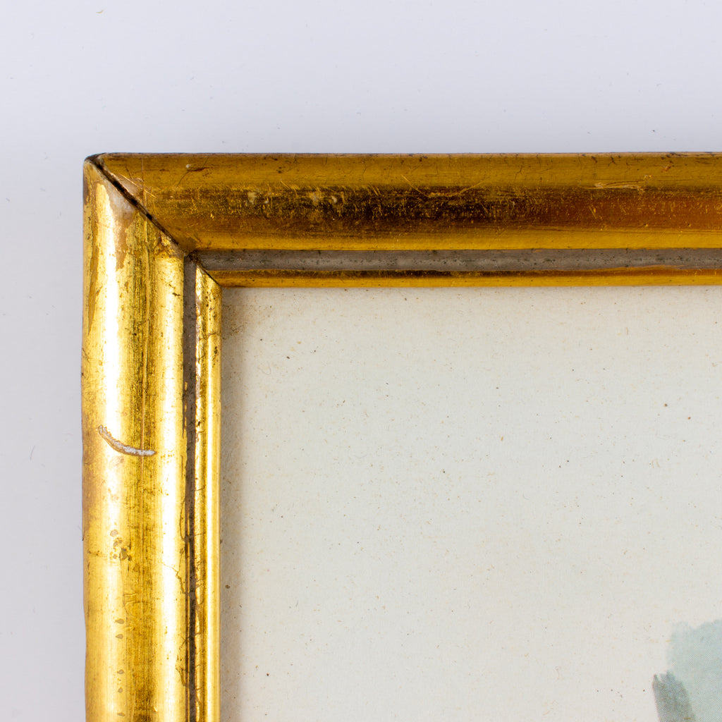 Vintage French Watercolor in Gilt Frame - Montmartre, Paris | 13 x 15