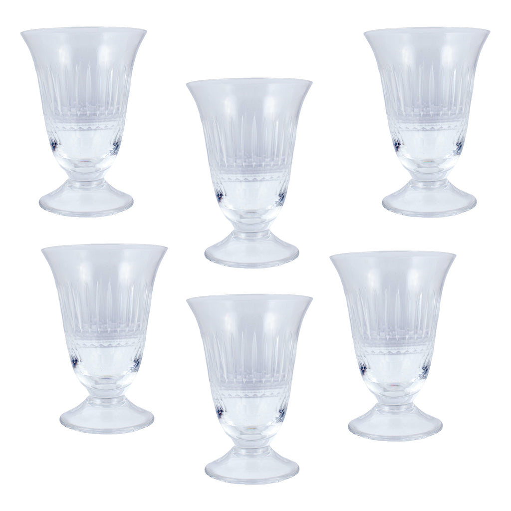 Vintage French Cut Crystal Glasses, Medium Size - Set of 11 – Laurier  Blanc