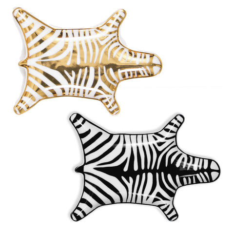 Jonathan Adler Gold or Black Carnaby Zebra Stacking Dish