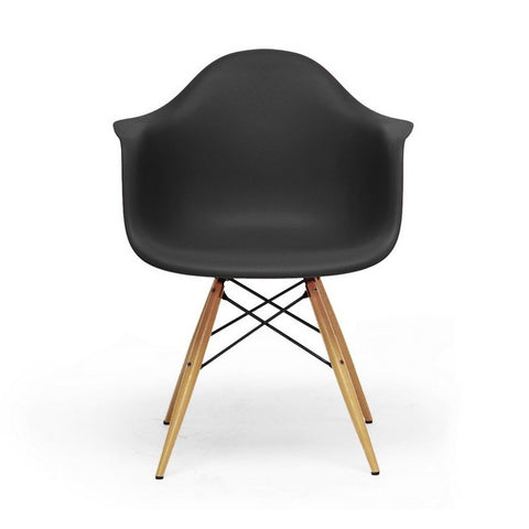 Black Pascal Shell Chairs Set/2