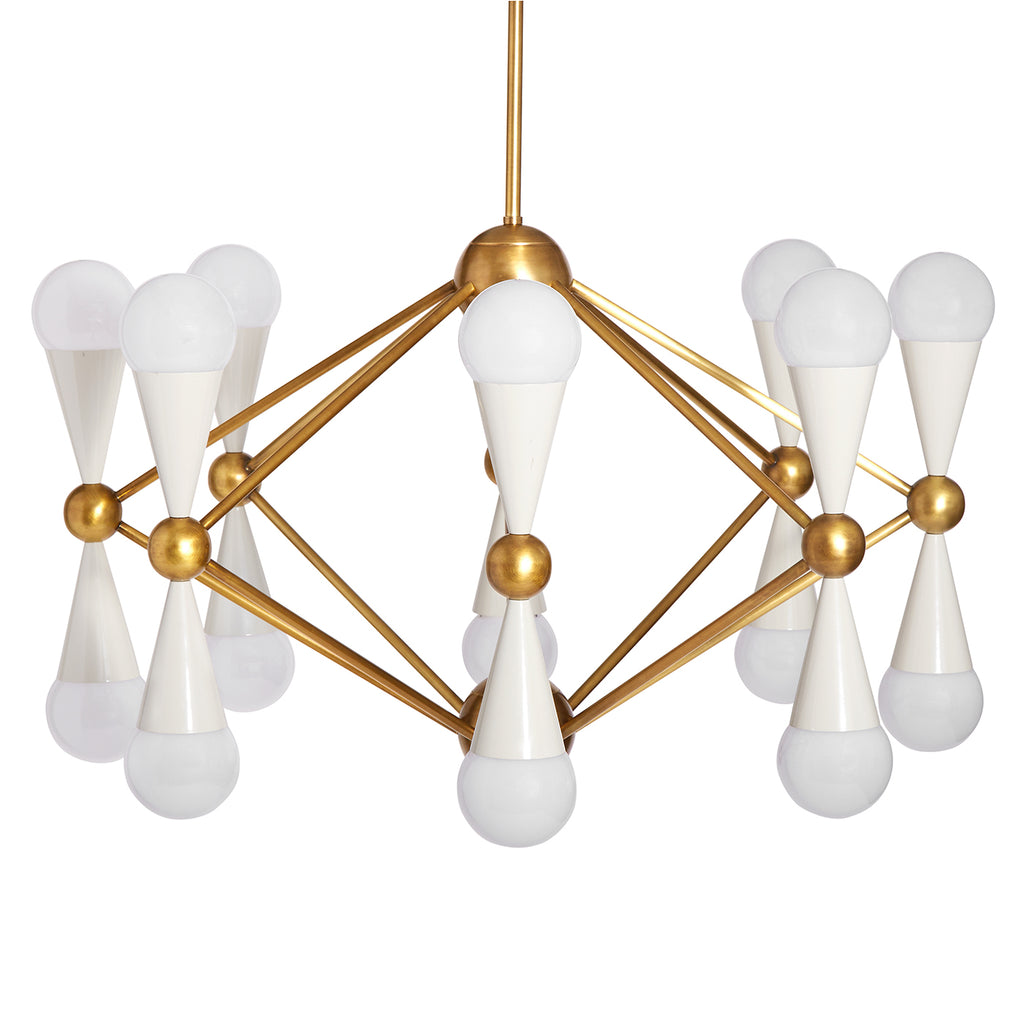 Caracas 16-Light Chandelier by Jonathan Adler, Black or Ivory – Laurier  Blanc | Unique Home Decor From Around The World
