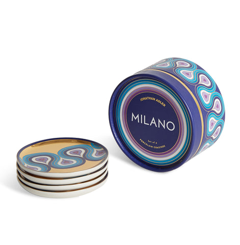 Milano Porcelain Coaster Set from Jonathan Adler