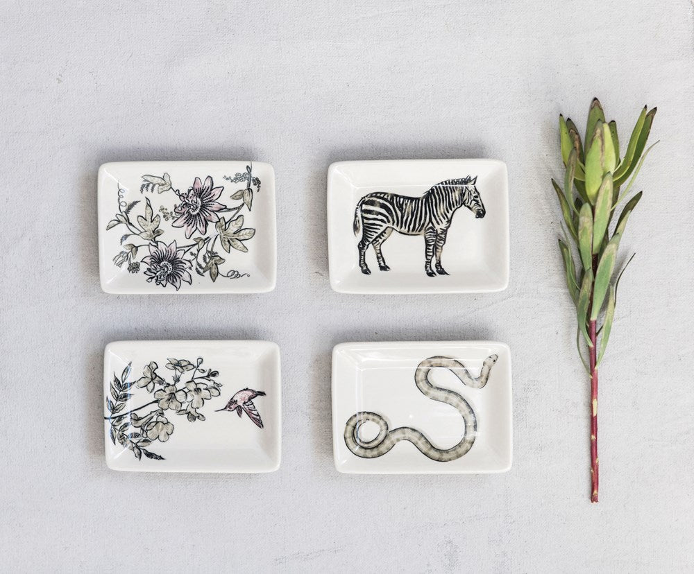 Illustrated Trinket Dishes | Four Styles