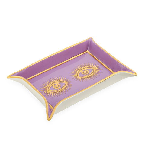 Eyes Valet Dish with 24k Gold Detail