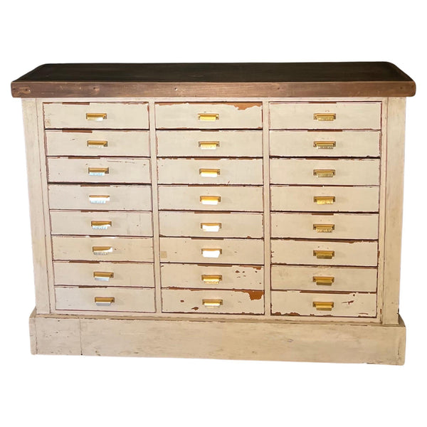 Vintage French Apothecary Console Cabinet