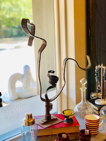 Midcentury Abstract Iron Sculpture found in France