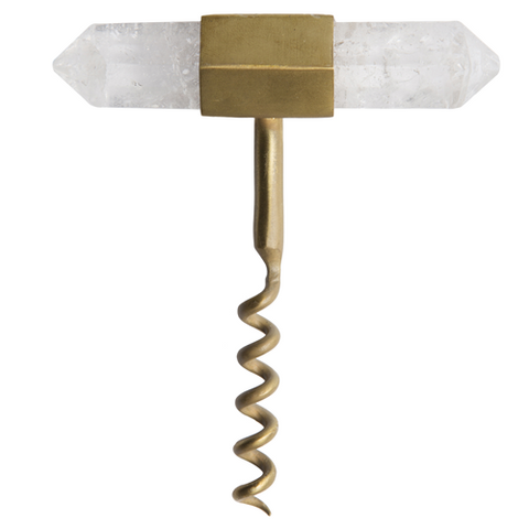 Quartz Corkscrew in Brass