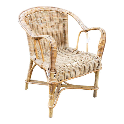 Vintage French Children's Wicker Chair